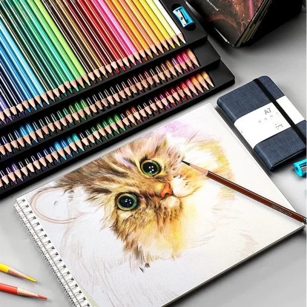 48/72/120/150/200 Colors Professional Colored Pencils Lead Watercolor Drawing Set for Art School Supplies 4