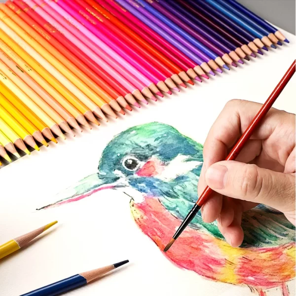 48/72/120/150/200 Colors Professional Colored Pencils Lead Watercolor Drawing Set for Art School Supplies 3