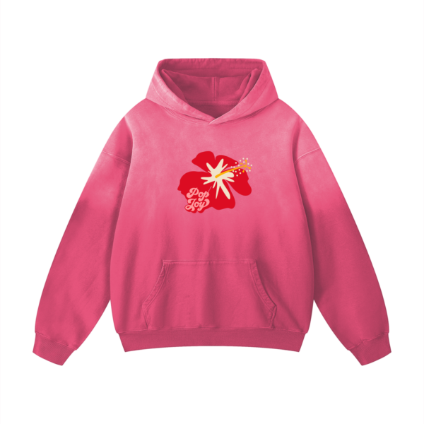 Sun Bleached Pop Joy Hibiscus Oversized Sweatshirt