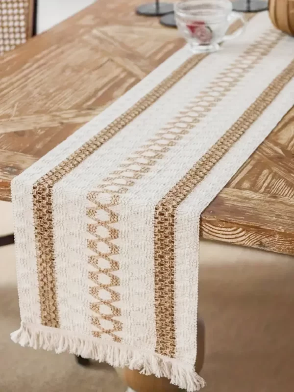 Boho Macrame Table Runner – Rustic Charm for Your Home Decor 1