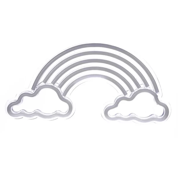 Cloud + Rainbow Neon Sign – LED Neon Light for Room, Party & Christmas Decor with USB Power 4