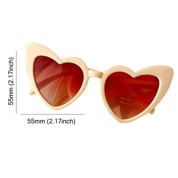 Kids Vintage Heart Sunglasses – Cute & Durable Eyewear for Ages 3-9 6