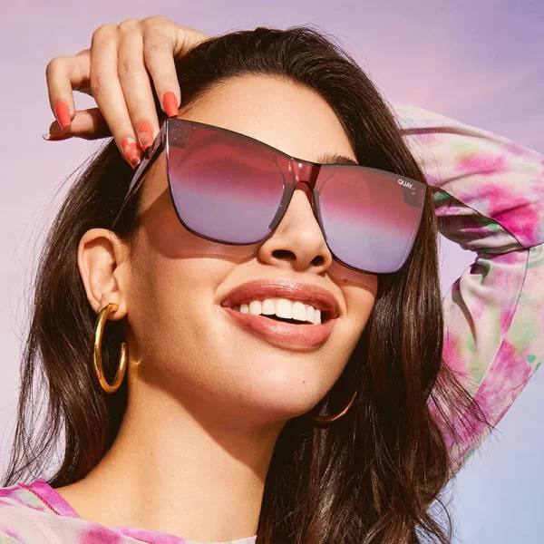Quay Cat Eye Sunglasses – Vintage Mirror UV400 Protection Shades for Women 1