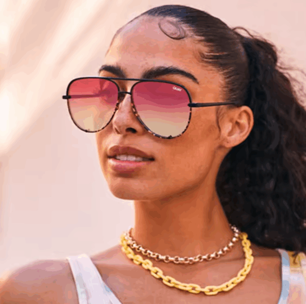 Quay High Key Pilot Sunglasses – Designer Mirror UV400 Eyewear