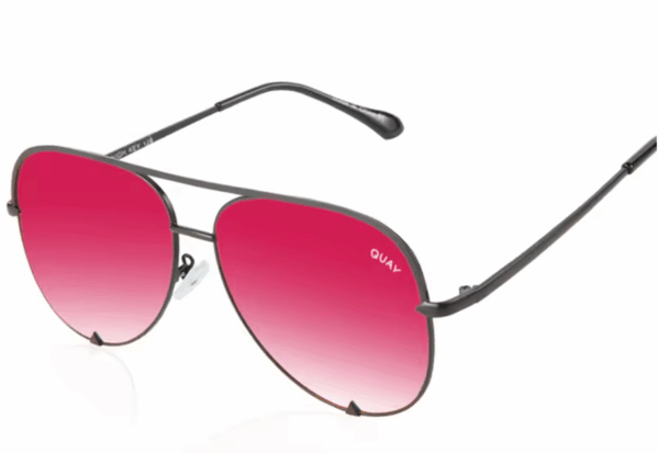 Quay High Key Pilot Sunglasses – Designer Mirror UV400 Eyewear - Image 6