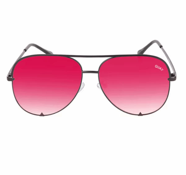 Quay High Key Pilot Sunglasses – Designer Mirror UV400 Eyewear - Image 5