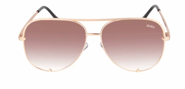 Quay High Key Pilot Sunglasses – Designer Mirror UV400 Eyewear - Image 2