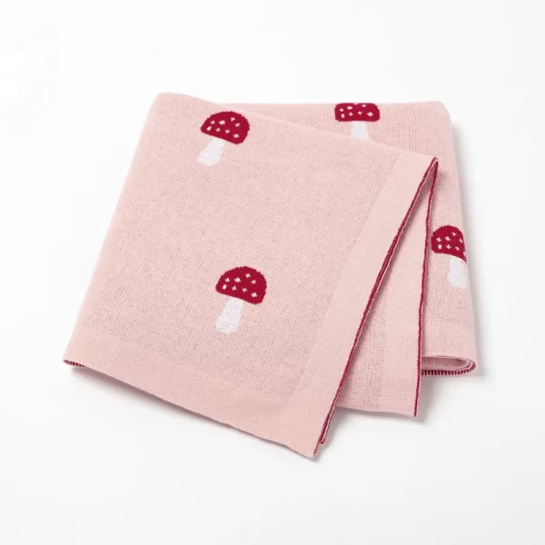 100% Cotton Knitted Baby Blanket – Soft Newborn Crib Quilt, Plaid Swaddle Wrap for Boys & Girls, Stroller Cover 1