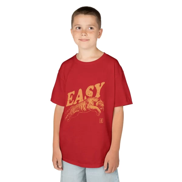 Kids Easy Tiger Graphic Tee Cute and Playful Tiger Shirt for Boys and Girls, Soft and Comfortable Everyday Tshirt - Image 10