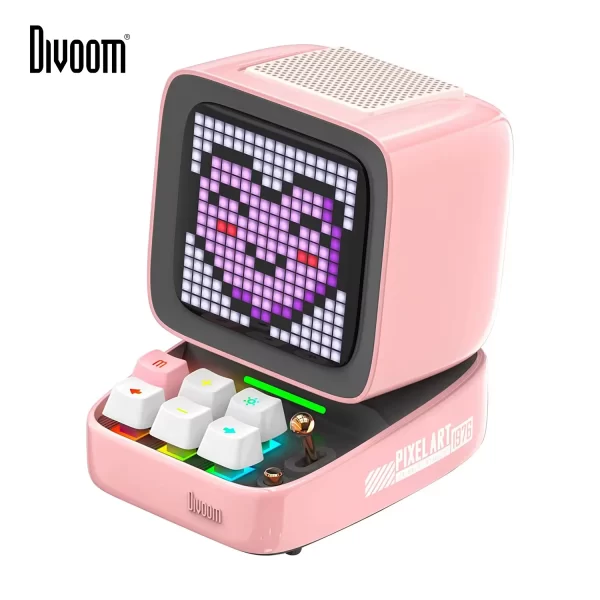 Divoom Ditoo-Pro Retro Pixel Art Bluetooth Portable Speaker with Alarm Clock & DIY LED Display Board – Cute Gift & Home Light Decoration 1