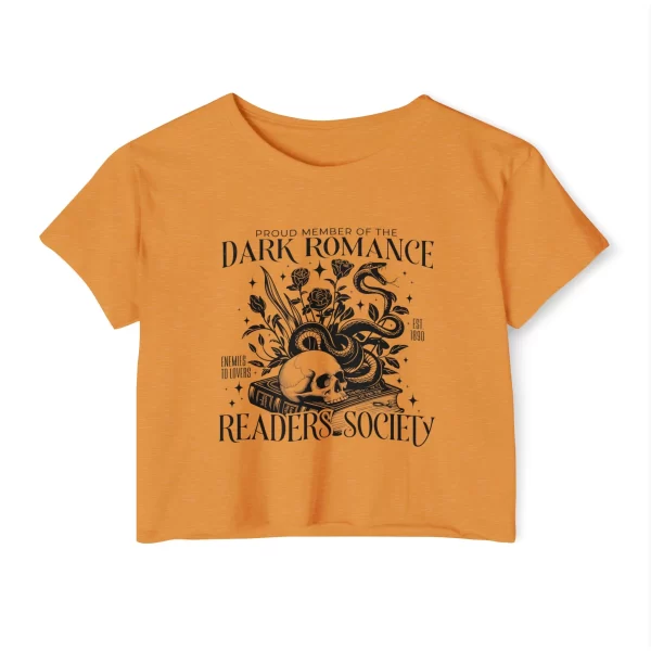 Dark Readers Society, Spicy Romance Readers Crop Top - Image 2