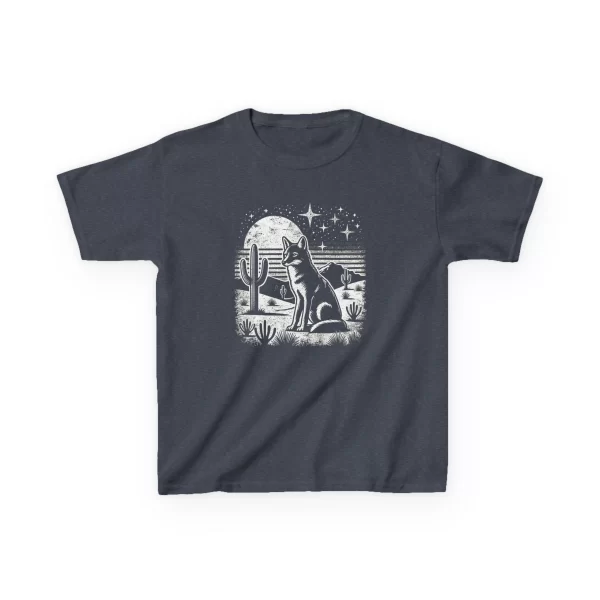 Coyote Howling Kids Cotton Tee - Image 2
