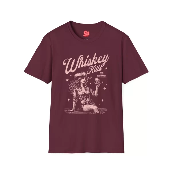 Vintage Cowgirl Whiskey Kills the Boredom Graphic Tee