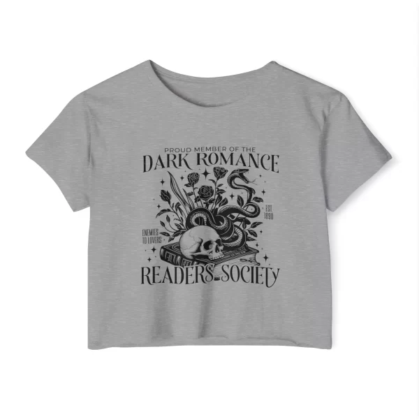 Dark Readers Society, Spicy Romance Readers Crop Top - Image 9
