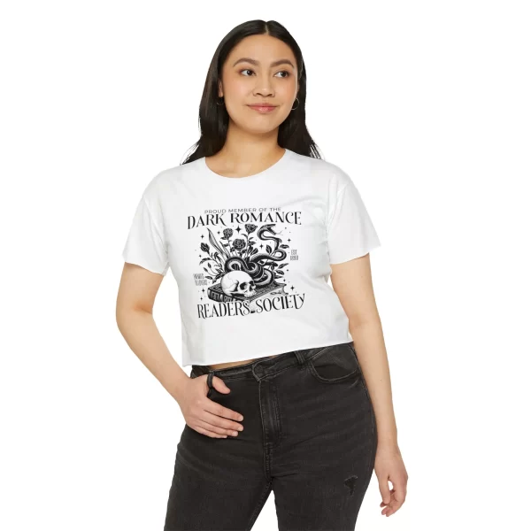 Dark Readers Society, Spicy Romance Readers Crop Top - Image 7