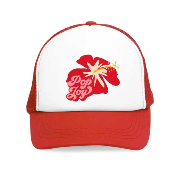 Floral Pop Joy Hibiscus Mesh Cap - Image 9