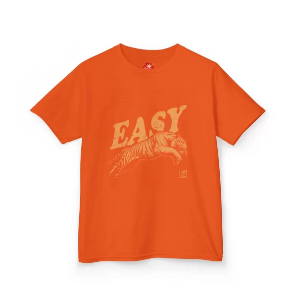 Kids Easy Tiger Graphic Tee Cute and Playful Tiger Shirt for Boys and Girls, Soft and Comfortable Everyday Tshirt - Image 3