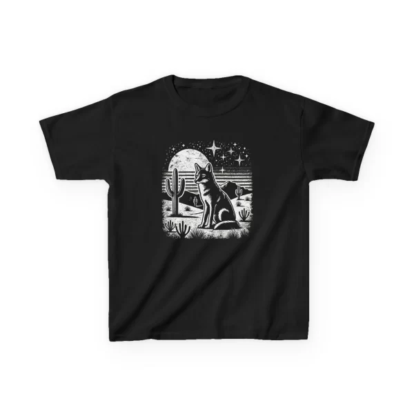 Coyote Howling Kids Cotton Tee - Image 6
