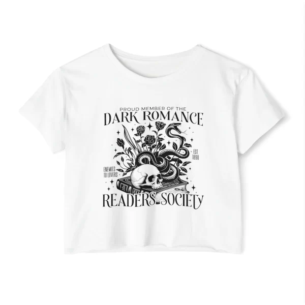 Dark Readers Society, Spicy Romance Readers Crop Top - Image 5