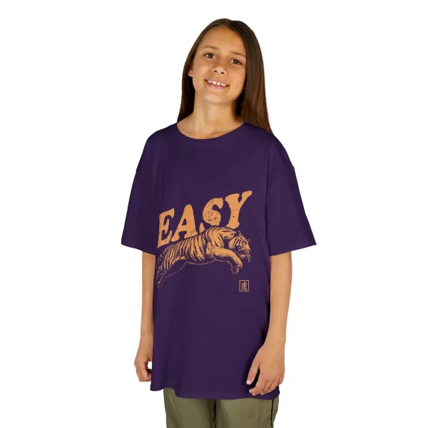 Kids Easy Tiger Graphic Tee Cute and Playful Tiger Shirt for Boys and Girls, Soft and Comfortable Everyday Tshirt - Image 8