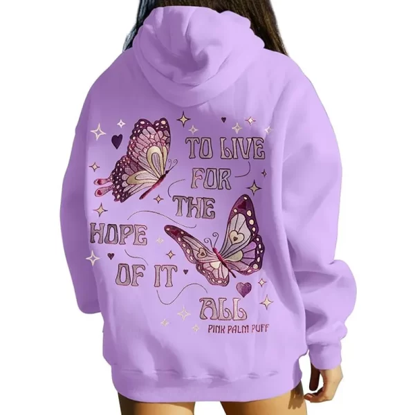 Velvet Graphic Hoodie for Women – Solid Color with Letter Print and Kangaroo Pocket 5