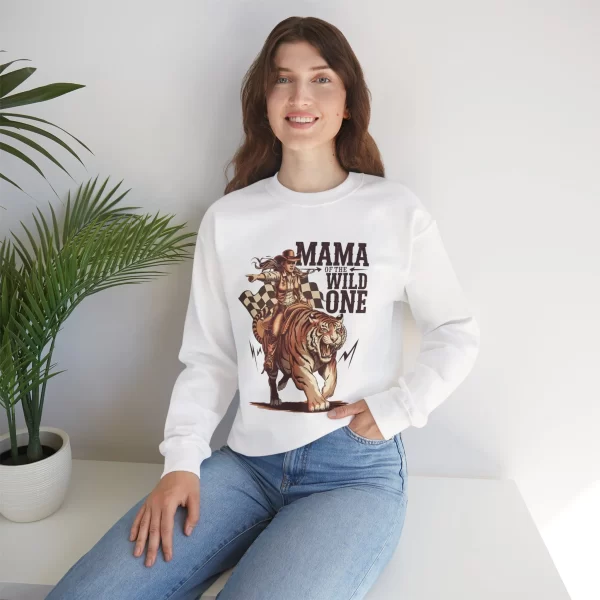 Mama of the Wild One Heavy Blend™ Crewneck Sweatshirt