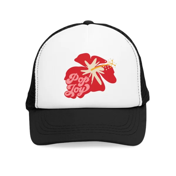 Floral Pop Joy Hibiscus Mesh Cap