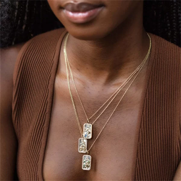 Zodiac Diamond Necklace – Colorful Birthstone Pendant | 12 Zodiac Signs | Dainty Collarbone Chain 2