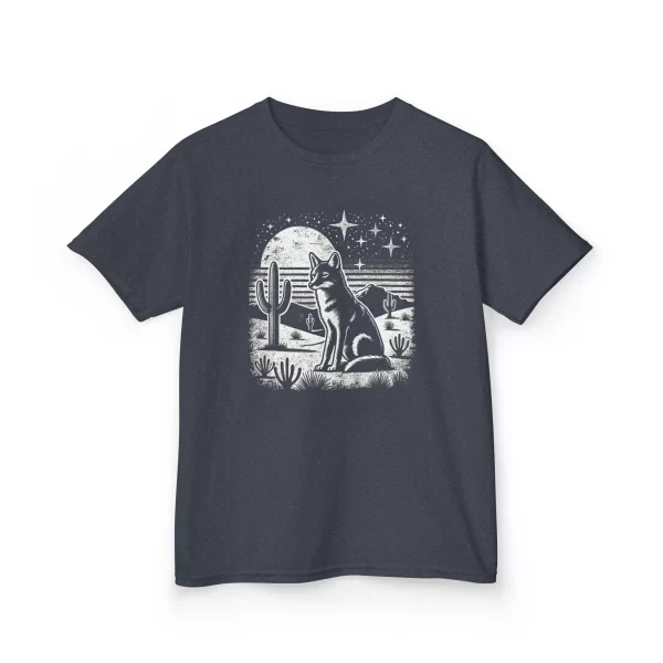 Coyote Howling Kids Cotton Tee - Image 4
