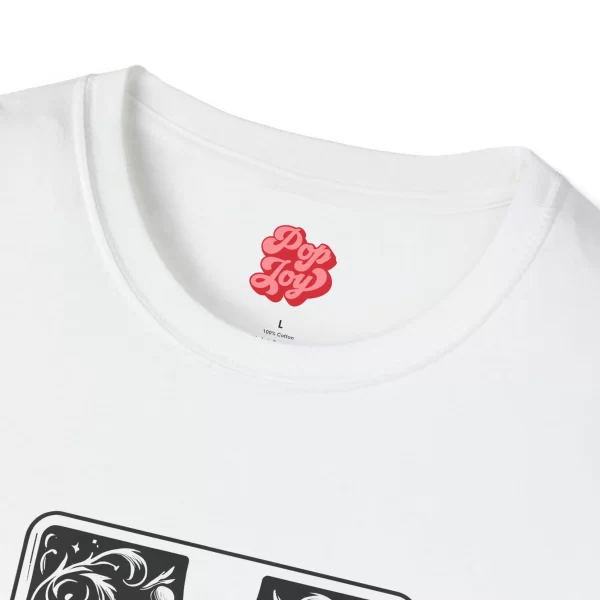 Tarot Cat Wine Lover T-Shirt, Cat Art Tee, Gifts for Cat Lovers - Image 3