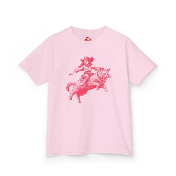 Kids Retro Cowgirl Cat Tee - Image 2