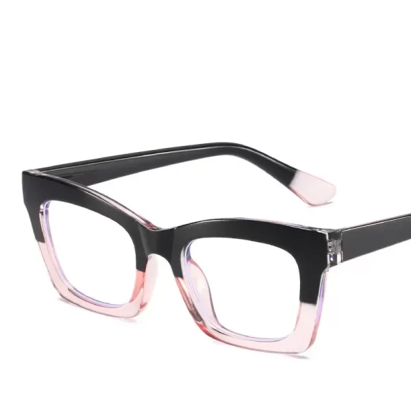 Retro Color Frame Blue Light Glasses – Flat Lens Anti-Blue Eyewear for Women 4