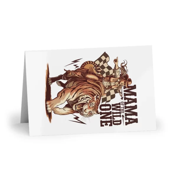 Mama of the Wild One, Western Mothers Day Cards, Unique Note Cards, Wild West Celebration Cards, Rustic Greeting Cards - Image 3