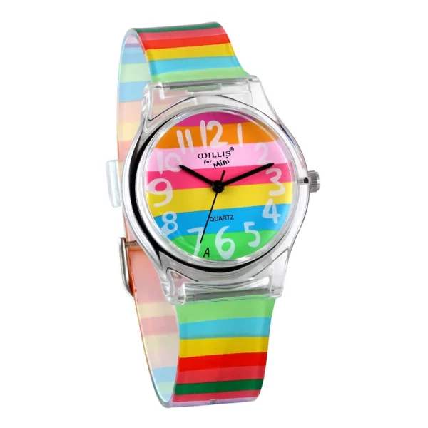 LANCARDO Rainbow Quartz Watch Women Ladies Christmas Brand Luxury Girl Silicone Wrist Watch Clock Montre Femme Relogio Feminino 6