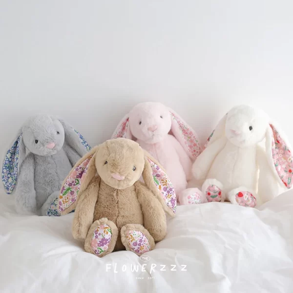 Jellycat Bonnie Rabbit Plush – Soft Bunny Stuffed Animal with Floral Ears, Cute Kids’ Birthday Gift or Home Decor 3