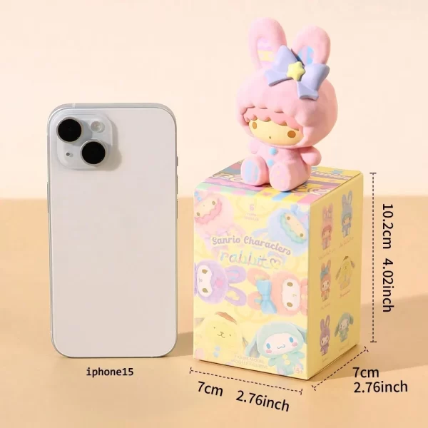 Miniso Sanrio Blind Box – 1PC Random Plush Rabbit Doll (Cinnamoroll, Kuromi & Friends) | Collectible Figurine Gift Toy 6