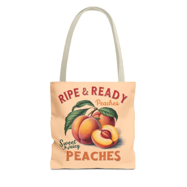"Ripe & Ready Peaches" Tote Bag – Sweet Style for Summer Days