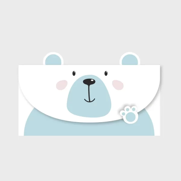 10pcs Random Color Cartoon Animal Envelope Message Thank Card Baby Birthday Party Invitation Greeting Holiday Universal Sheet 6
