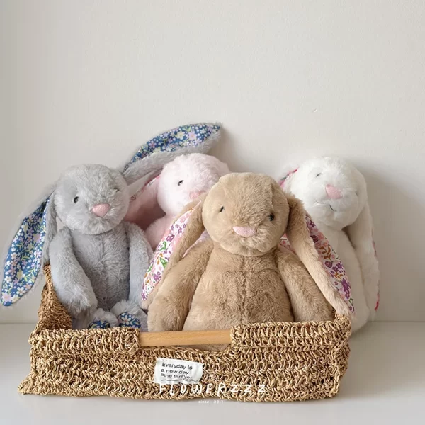 Jellycat Bonnie Rabbit Plush – Soft Bunny Stuffed Animal with Floral Ears, Cute Kids’ Birthday Gift or Home Decor 4