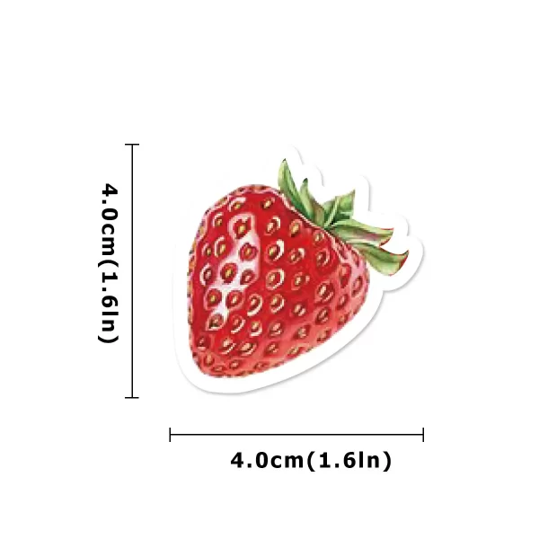 46pcs Strawberry-Themed Stickers – Sweet Style for DIY Fun 6