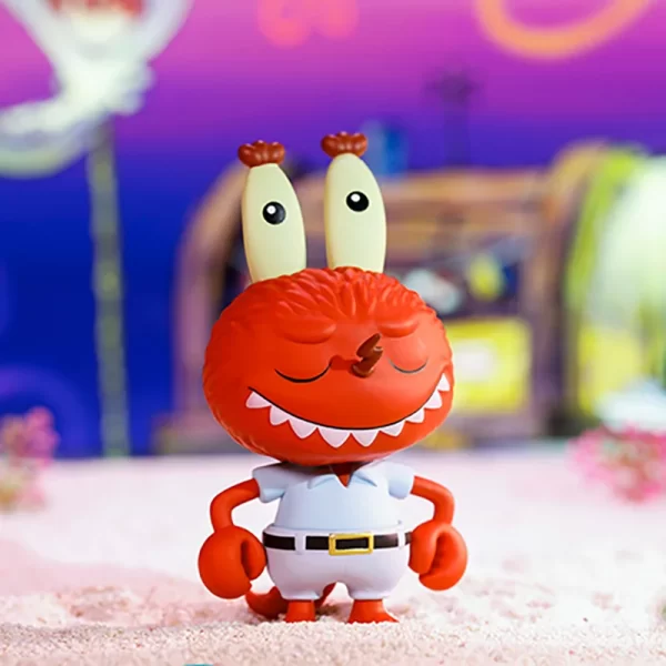 POP MART Labubu Sponge Bob blind box Square Paints The Monsters Collectible Cute Action Kawaii Animal Figures Desktop Ornament 2