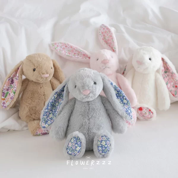 Jellycat Bonnie Rabbit Plush – Soft Bunny Stuffed Animal with Floral Ears, Cute Kids’ Birthday Gift or Home Decor 2