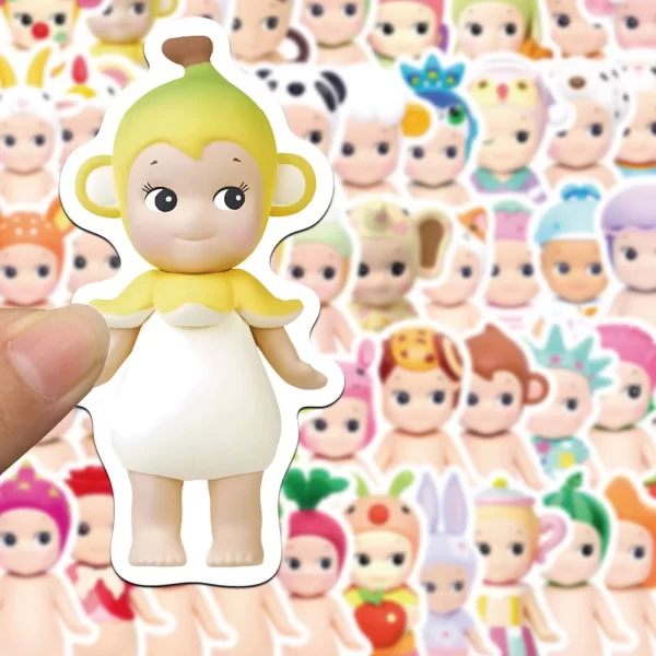 Sonny Angel Sticker Pack (10/30/50pcs) – Cute Cartoon Doll Decals for Kids & Decor 1