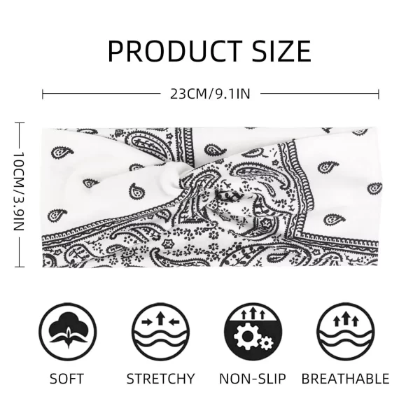 Wireless Bluetooth Earphone Headband Elastic Sports Music Headphones Eyemask Soft Comfortable with Microphone for Running Yoga 6