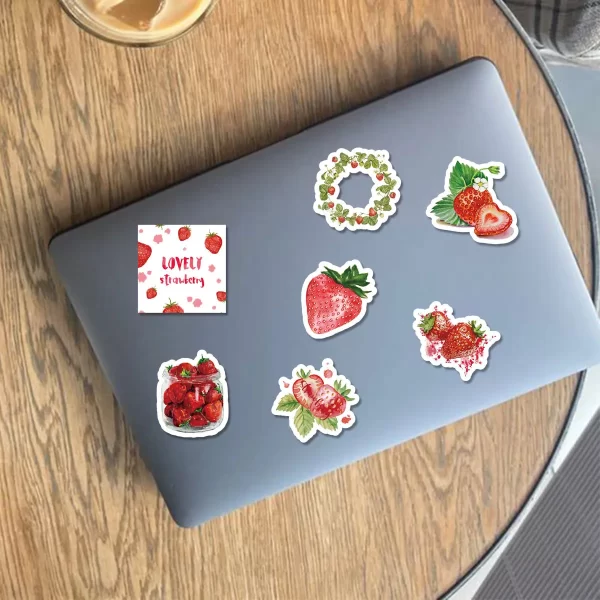 46pcs Strawberry-Themed Stickers – Sweet Style for DIY Fun 5