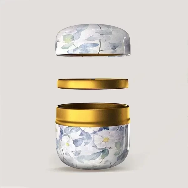 Tea Caddy Tea Box Containers Candle Cans Coffee Candy Snacks Small Tin Mini Portable Storage Boxes Sealed Jars Packaging Teaware 4
