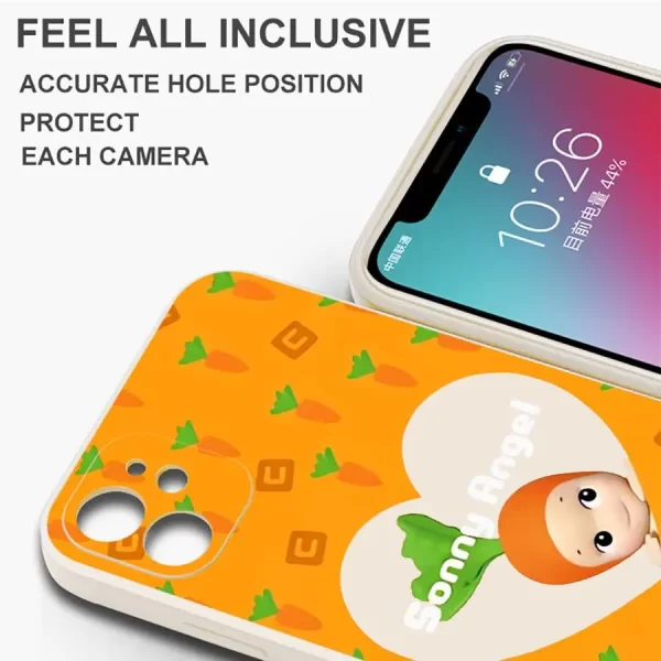 Sonny Angel Radish Phone Case for iPhone 11 12 13 14 15 16 Pro Max XR XS 7 8 SE 15 Plus 13 Mini Cover 4