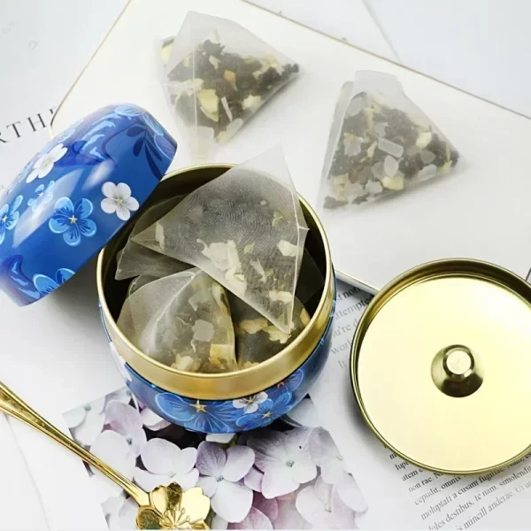 Tea Caddy Tea Box Containers Candle Cans Coffee Candy Snacks Small Tin Mini Portable Storage Boxes Sealed Jars Packaging Teaware 5