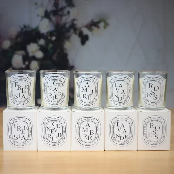 Transparent Scented Fragrance Romantic Candle Light Gift Scented Aromatic Candles Guest Gift Candles Wedding Candles Candle Jar 4