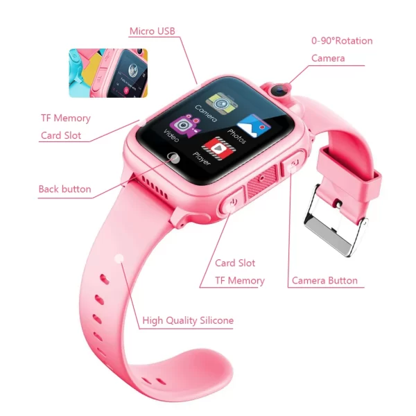Smart Watch for Kids Kids Watch Touchscreen Children Watch Calculator Calendar Flashlight Pedometer Birthday Gift for Boys Girls 6